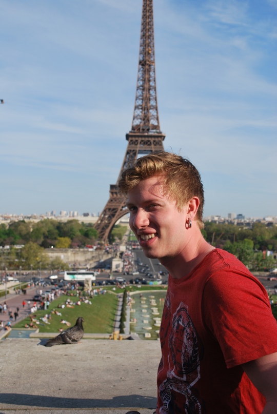 Henrik at the Eiffel Tower