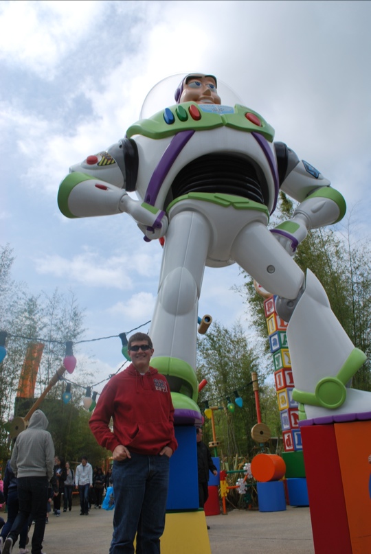 Brian and Buzz Lightyear at Euro Disney